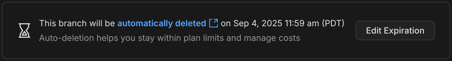 View branch expiration