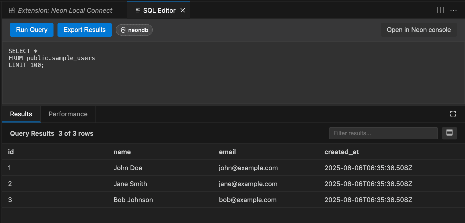 SQL Editor in your IDE